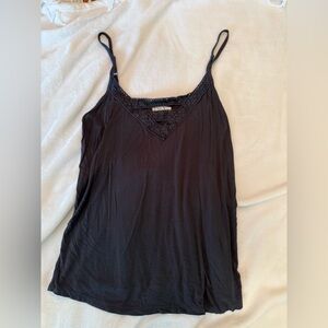 Maurices Dark Grey Lace Trim Camisole